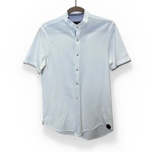 ZARA - MANDARINE COLLAR PIQUE SHIRT